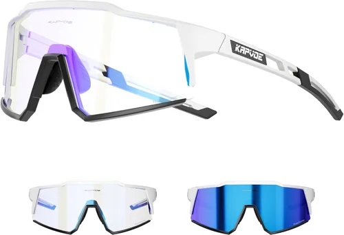 Miniatura 7 de KAPVOE Gafas de Ciclismo Fotocromáticas MTB Bicicleta de Montaña Lentes de Transición para Hombres Mujeres - K9022 01