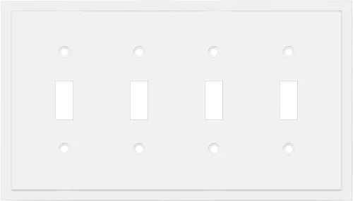 Miniatura 85 de Henne Bery Placa decorativa de pared con borde moderno, tapa de tomacorriente para cubrir enchufe, aleación de zinc maciza duradera