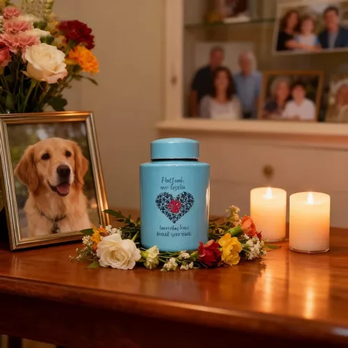 Miniatura 2 de Urnas de cremación de mascotas para perros, gatos, cenizas, hasta 60 libras, perros y gatos, urnas conmemorativas de recuerdo para cenizas, medianas