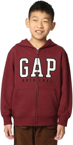 Miniatura 16 de GAP Sudadera con capucha y cremallera completa con logotipo para niños