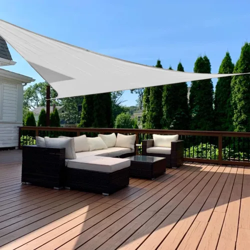 Miniatura 11 de Toldo Quictent de polietileno de alta densidad, 6.53 oz/m², rectangular, para exteriores, 98 % protección UV, kit de herramientas, sombra para patio