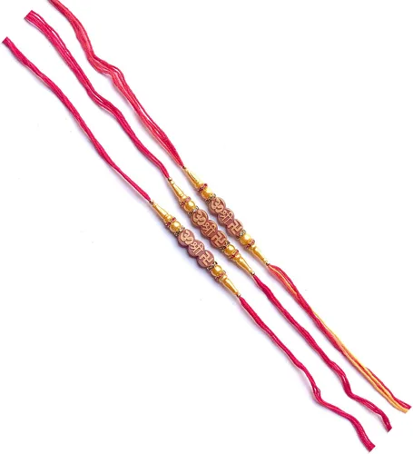Miniatura 3 de Juego de 3 pulseras Rakhi Raksha Bandhan hechas a mano Rakhee Raksha Bandhan Raksha Bandhan regalo de color y diseño pueden variar