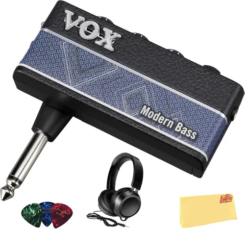 Miniatura 12 de Amplificador de guitarra para auriculares Vox AmPlug 3 - Paquete Boutique con auriculares, púas para guitarra y paño de pulido Austin Bazaar