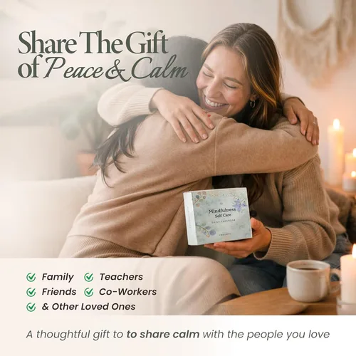 Miniatura 9 de MESMOS Mindfulness - Calendario perpetuo con 366 afirmaciones diarias, regalos de cuidado personal para mujeres, apreciación del profesor