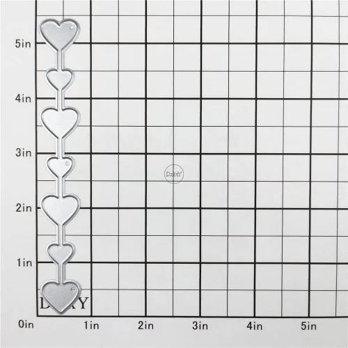 Miniatura 2 de DzIxY Troqueles de corte de metal en forma de corazón simples para kit de fabricación de tarjetas, juegos de troqueles de papel en relieve, 7