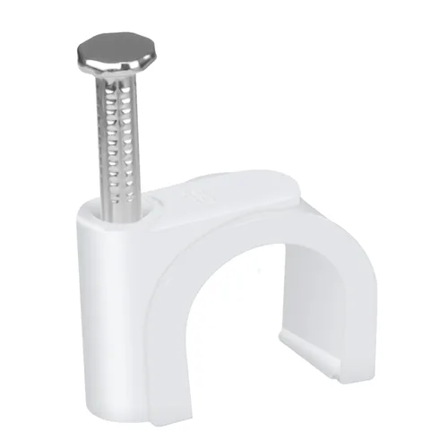 Miniatura 15 de LeMotech 200 clips de cable de 5/6/8/0.394 in, abrazaderas coaxiales de uñas para gestión de cables RG6 RG59 CAT5 CAT6 RJ45 abrazaderas coaxiales