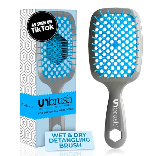 Miniatura 39 de FHI Heat UNbrush - Cepillo desenredante para cepillar sin dolor en cabello húmedo o seco — Cerdas antiestáticas DuoFlex duraderas, mango ligero