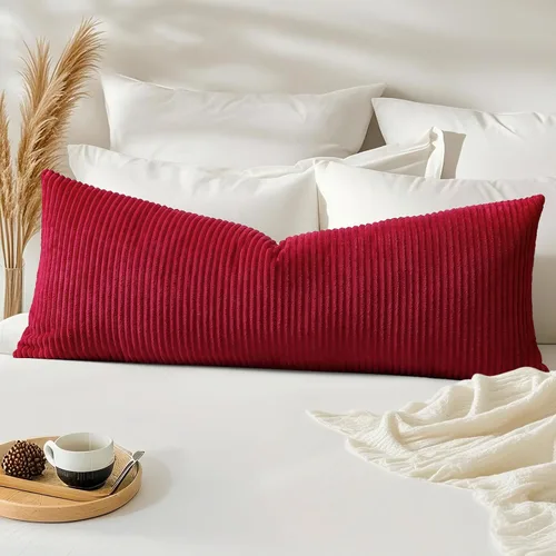 Miniatura 270 de Artscope Fundas de Almohada de Pana a Rayas Acogedoras Súper Suaves Decorativas Cuadradas Fundas de Cojín para Sofá Sillón Dormitorio Decoración
