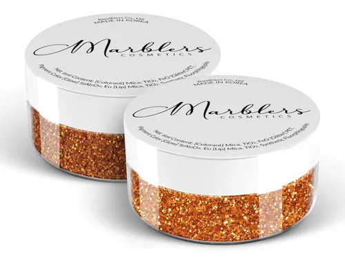 Miniatura 198 de MARBLERS Brillantina de forma gruesa de grado cosmético [estrella] 0.11 onzas (0.11 oz) Escamas No tóxica Vegana Libre de crueldad animal