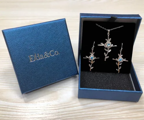 Miniatura 7 de ELDA & CO. Regalos de cumpleaños, amor de mamá, collar de hojas de esperanza para esposa, plata de ley 925, piedras natales de mayo de junio