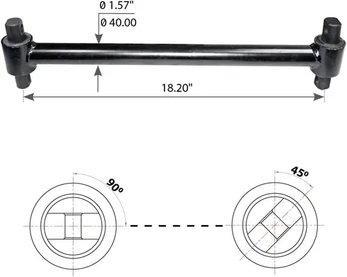 Miniatura 2 de FORTPRO Brazo de par con bujes para Freightliner - (16-10420-000)