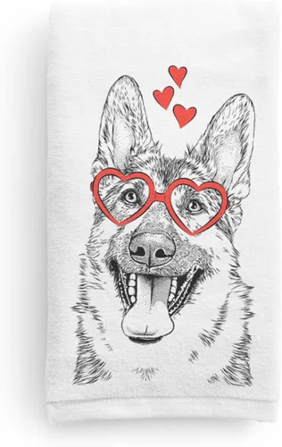 Miniatura 7 de Inkopious Bare Benson The German Shepherd - Toalla de mano decorativa para baño y cocina
