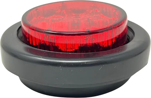 Miniatura 9 de All Star Truck Parts 10 unidades de luz LED redonda de 2 pulgadas con espacio para marcador lateral [13 LED]