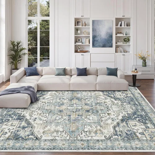Miniatura 136 de zesthome Alfombra 4x6 - Alfombra Resistente a Manchas Lavable, Alfombras con Respaldo Antideslizante para Sala de Estar, Alfombras Pequeñas de Área