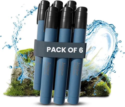 Miniatura 14 de Pajita de Filtro de Agua Portátil para Supervivencia, Equipo Esencial para Acampar y Senderismo, Pajita de Purificación de Agua para Viajes
