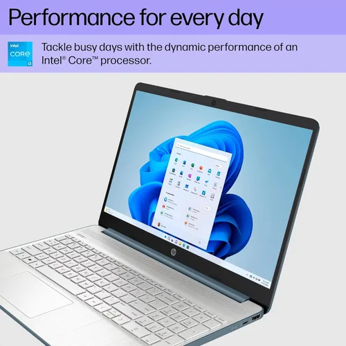 Miniatura 3 de HP Portátil de 15,6", Intel Core i3-1115G4, 8 GB de RAM, SSD de 256 GB, azul abeto, Windows 11 Home en modo S, 15-dy2792wm