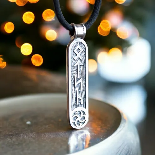 Miniatura 8 de Viking Rune Formula Pendant Necklace for Men Women - 925 Sterling Silver - Norse Nordic Celtic Jewelry - Runes Protection Amulet - Matching
