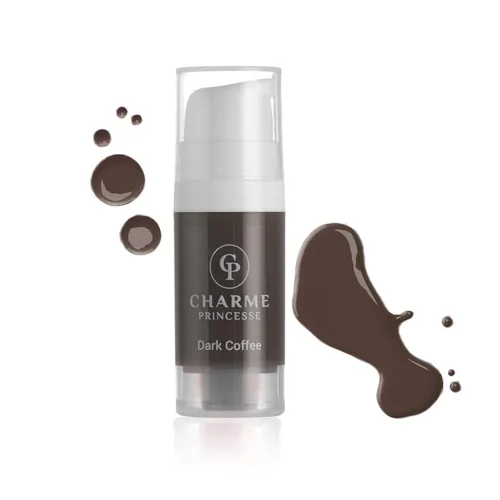 Charme Princesse Pigmento Tinta Permanente Micropigmento Tinta Cosmética Delineador de Ojos de Cejas Labios Cosmético Café Oscuro Pigmento de Color