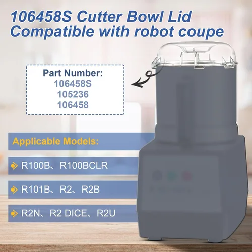 Miniatura 3 de 106458S - Tapa de cuenco para cortador compatible con robot cupé R2, R2B, R2 DICE, R2N, R101B