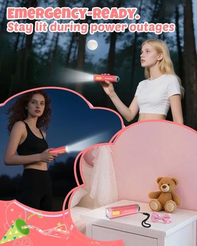 Miniatura 6 de EverBrite Linterna pequeña, mini linterna LED, uso de antorcha de plástico para emergencias, camping, al aire libre con cordón 3AAA batería