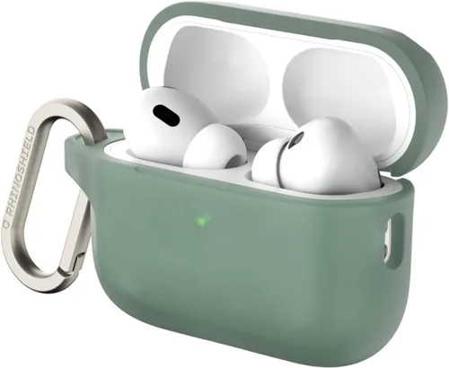 Miniatura 7 de RHINOSHIELD Funda para AirPods con mosquetón compatible con Apple [AirPods Pro 2], protección contra caídas de grado militar, resistente a