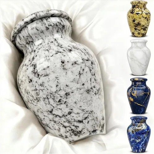 Urna pequeña de recuerdo para cenizas humanas de 3 pulgadas, elegante acabado de mármol, mini urna de cremación para compartir, conmemorativa de