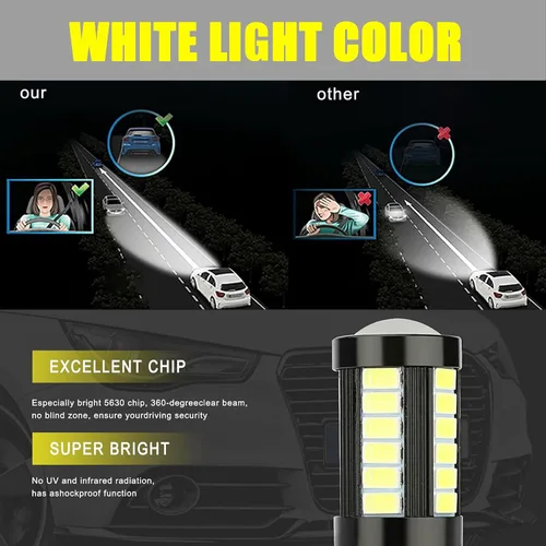 Miniatura 4 de Paquete de 2 luces antiniebla LED para automóvil, luces antiniebla de alto brillo, accesorios de repuesto de luz LED, luces de iluminación