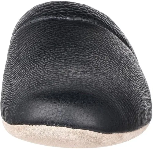 Miniatura 5 de PAMIR Pantuflas de cuero texturizado prémium para hombre con espuma viscoelástica