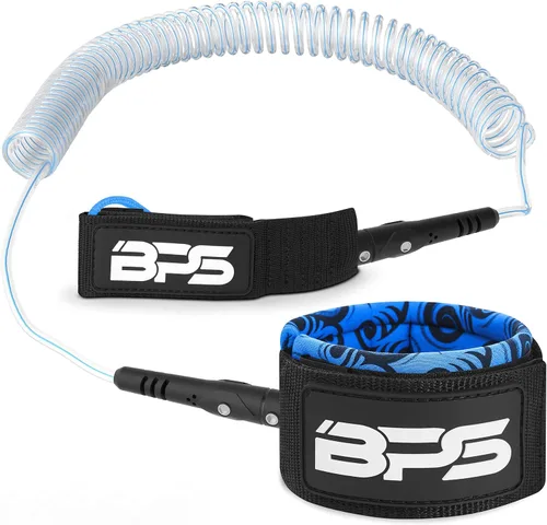 Miniatura 8 de BPS 'Storm' Premium 0.283 in Bobina SUP Correa de Paddleboard Correa de tobillo de liberación rápida, con bolsa de cintura impermeable Longboard