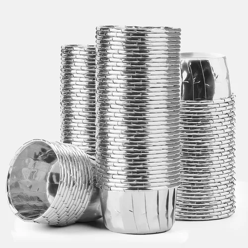 Miniatura 12 de EUSOAR Vasos para hornear, 50 forros para cupcakes de 3.5 onzas, forros para magdalenas de Navidad, envoltorios de cupcakes, papel para magdalenas