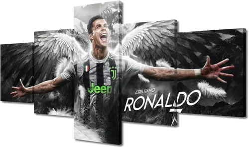 Miniatura 17 de TUMOVO Lienzo decorativo para pared, cuadro de Cristiano Ronaldo, cuadros de club de fútbol, impresiones en lienzo, póster de arte de pared, arte