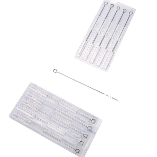 Miniatura 3 de Agujas de tatuaje genéricas 1RL – 50 piezas desechables esterilizadas Bugpin Premium Quality Tattoo Needle Liners 1 Round Liner Silver