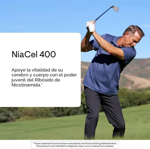 Miniatura 3 de THORNE - NiaCel 400 - Suplemento NAD - Ribosida de nicotinamida - Apoya el envejecimiento saludable, la producción de energía celular y el ciclo