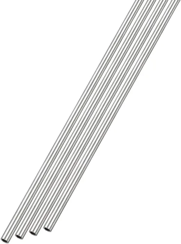 METALLIXITY Tubo de acero inoxidable 304 (0.039 in de diámetro x 0.006 in de alto x 11.811 in de largo), 4 piezas, tubo recto, para muebles del