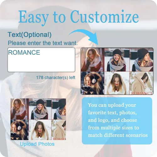 Miniatura 3 de Tapete personalizado para puerta con imagen, logotipo, nombre, texto, antideslizante, lavable, personalizado, rectangular, tapete para suelo