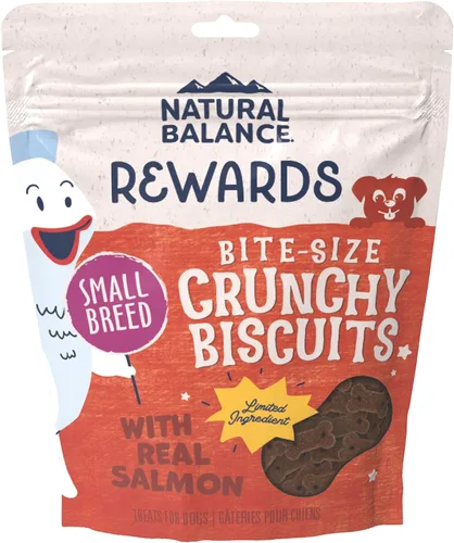 Natural Balance Premios de Ingredientes Limitados Crujientes Galletas, Bocadillos para Perros de Tamaño de Mordida Sin Granos para Perros de Raza