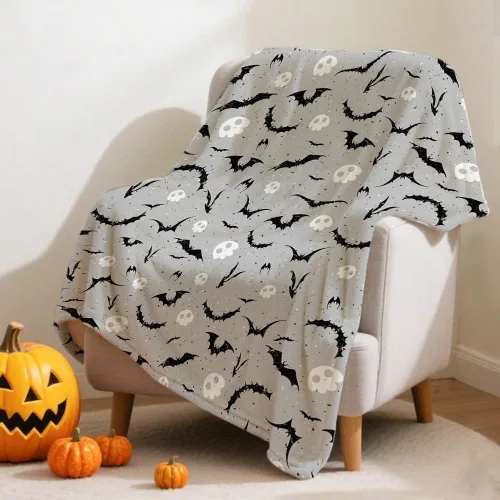 Miniatura 27 de Manta de murciélago de Halloween para bebé, regalo súper suave, manta acogedora para recién nacido, manta de recepción para bebé, manta para cuna