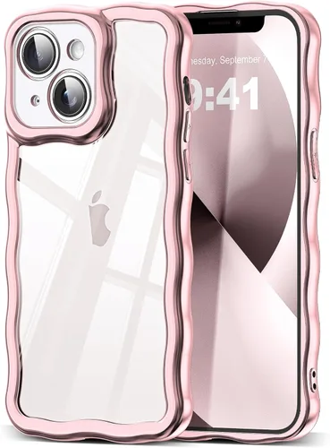 Miniatura 143 de SKYLMW Compatible con iPhone 6s Plus/6 Plus Case de 5.5", Linda Kawaii Marco Ondulado Rizado Forma de Marco Funda de Silicona Suave Resistente a