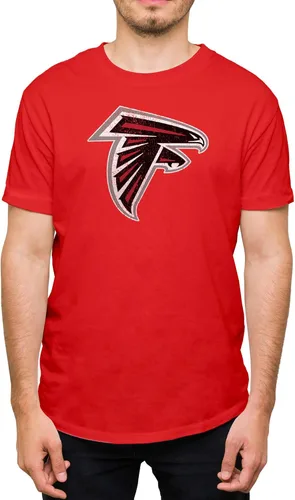Miniatura 32 de Hybrid Sports NFL - Distressed Team Logo - Officially Licensed Adult Short Sleeve Fan Tee for Men & Women Los Angeles Rams - Azul real