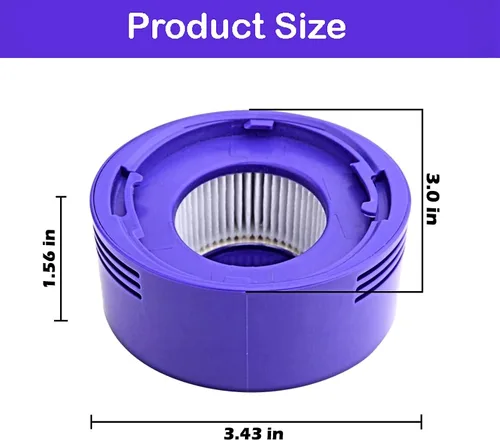 Miniatura 4 de SCREENTRONICS Filtro HEPA de poste motor compatible con filtro HEPA para Dyson V7 V8 SV10 SV11 Absolute Animal Motorhead Aspirador Parte # 967478-01
