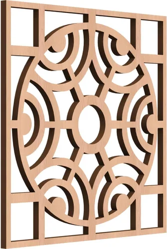 Miniatura 32 de Walton Paneles de pared decorativos de madera con calado, pequeños, 11 3/8 pulgadas de ancho x 11 3/8 pulgadas de alto x 1/4 pulgadas de alto, nogal