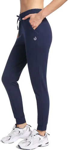 Miniatura 2 de HARTPOR Pantalones deportivos de algodón para mujer, pantalones deportivos para yoga, pantalones deportivos casuales para correr con bolsillos