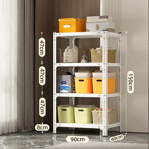 Miniatura 3 de Shelves Heavy Duty Garage Storage Shelving Heavy Duty Storage Shelves Hold 5000LBS 4-Tier Adjustable Metal Shelving Unit Basement Storage Rack
