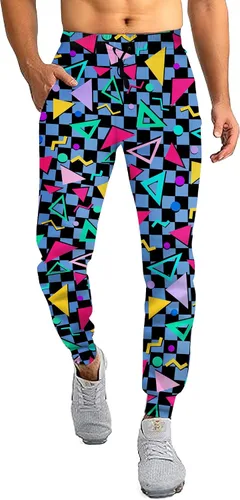 RAISEVERN Pantalones deportivos para hombre con bolsillos, pantalones deportivos casuales con cordón