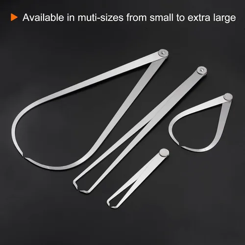 Miniatura 5 de HARFINGTON Pinza exterior junta firme 9.843 in 10 pulgadas 410 herramienta de medición externa de la junta de fricción firme del acero inoxidable 410