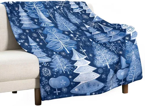 Miniatura 43 de Elegante manta de Navidad con diseño de ciervos y bayas rojas y verdes, diseño de renos de invierno, con diseño de ciervos y bayas rojas, manta