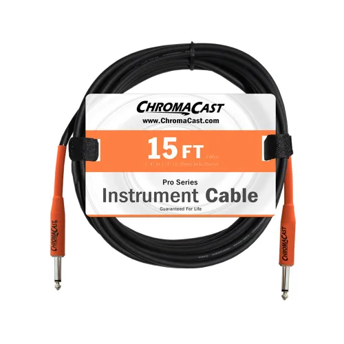 Miniatura 12 de ChromaCast Pro Series CC-PSCBLSS cables para instrumentos con extremos derechos, Vainilla crema