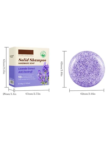 Miniatura 8 de Moily oisturizing Shampoo Bar, Plant-Based for Dry Hair Hydration and Cleanse Lavender One
