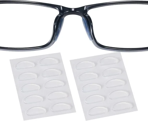 Miniatura 9 de Almohadillas para la nariz para gafas, diseño ultrafino de 0.051 pulgadas, almohadillas antideslizantes para la nariz con respaldo súper pegajoso