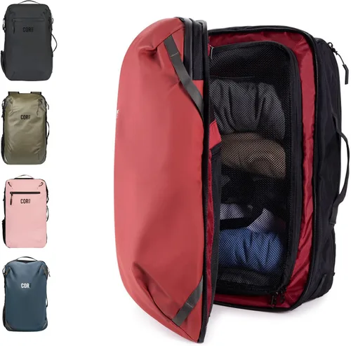Miniatura 18 de COR Surf - Mochila de viaje aprobada para vuelo, de cabina, para laptop Mochila de equipaje de fin de semana para negocios, unisex, 28 l